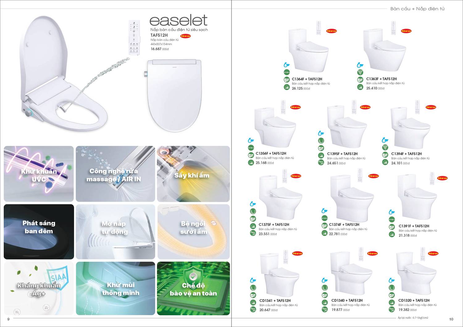 Thiết bị vệ sinh CAESAR Catalogue và Bảng giá mới nhất /Page 6